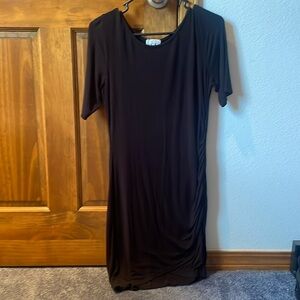 Maurice’s Black Ruched Side Dress - Worn Once - Medium